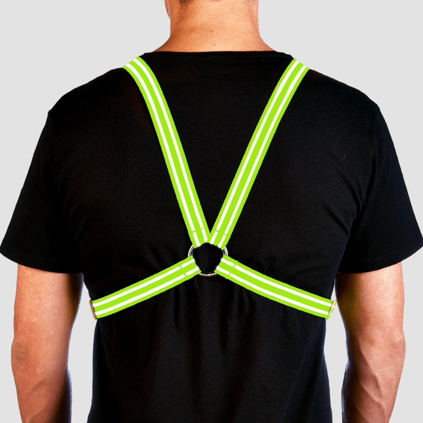 Reflective Cycling Harness - Fluro Yellow