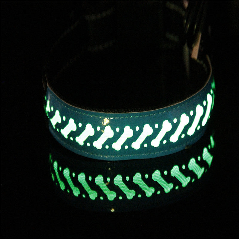 Patterned LED Dog Collar