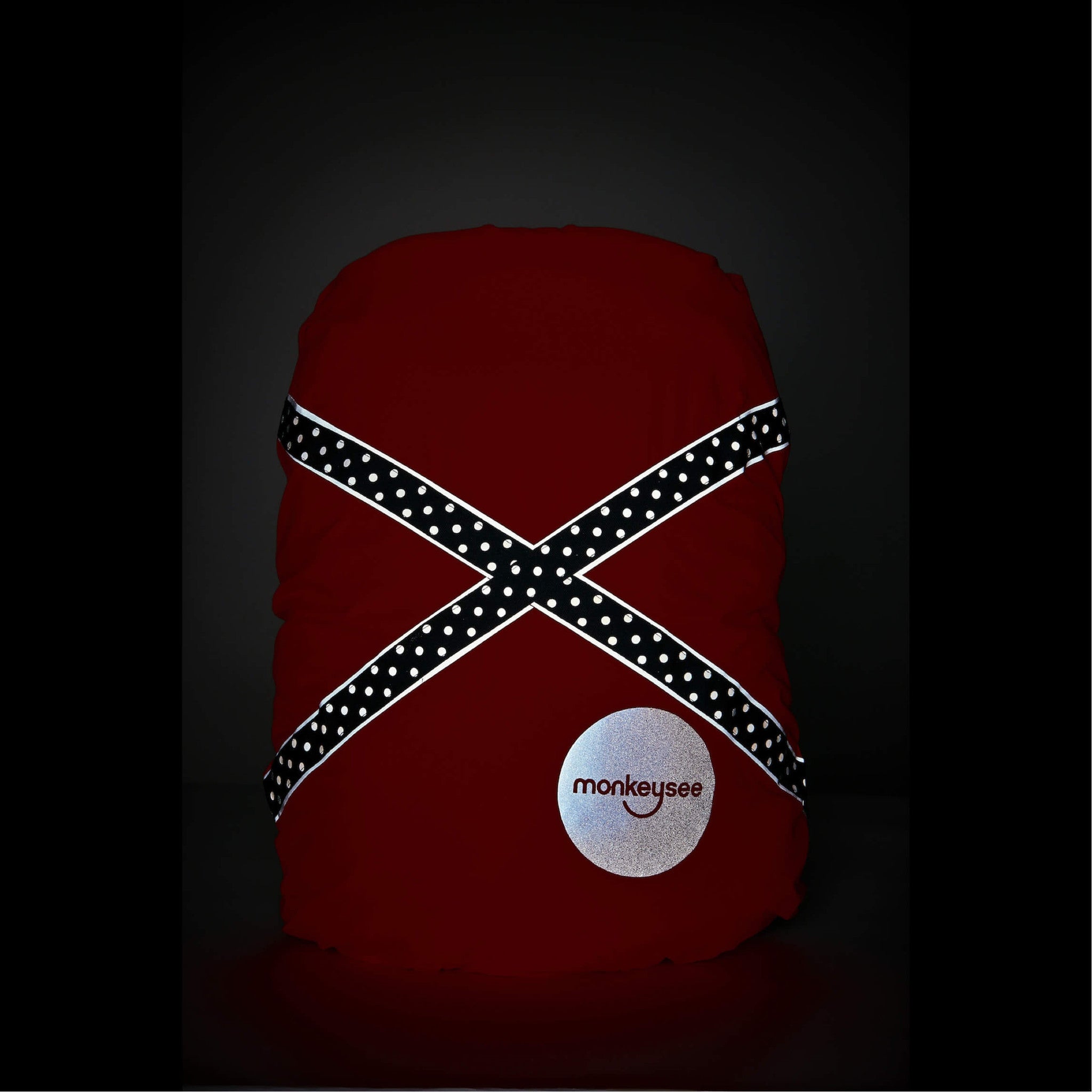 Reflective Waterproof Backpack Cover - Pink Dotty