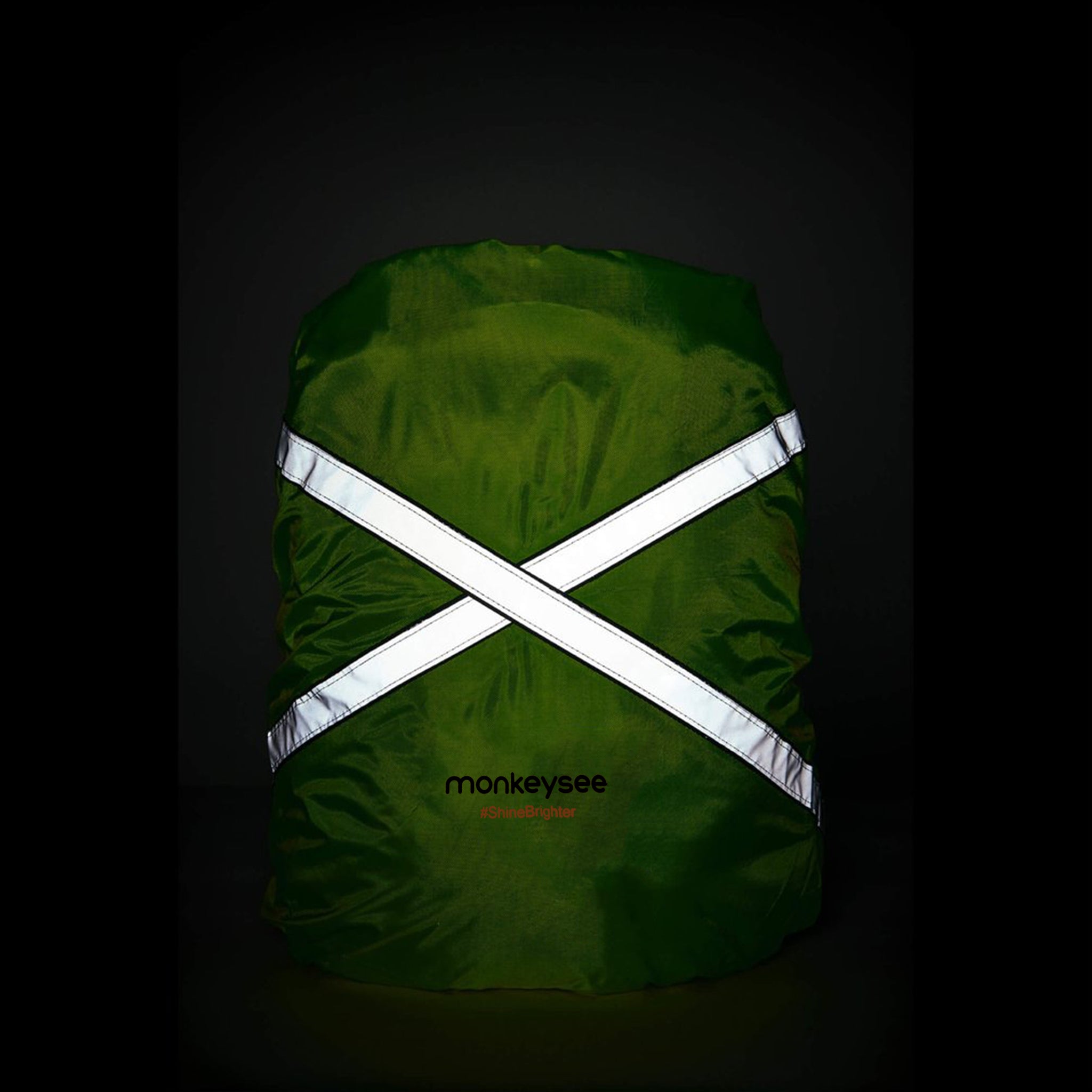 Reflective Waterproof Backpack Cover - Yellow