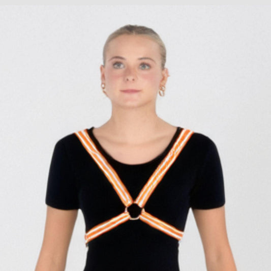 Reflective Cycling Harness - Fluro Orange
