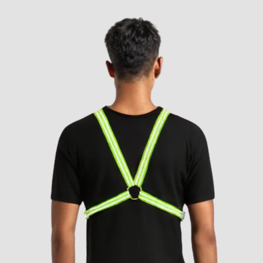 Reflective Cycling Harness - Fluro Yellow
