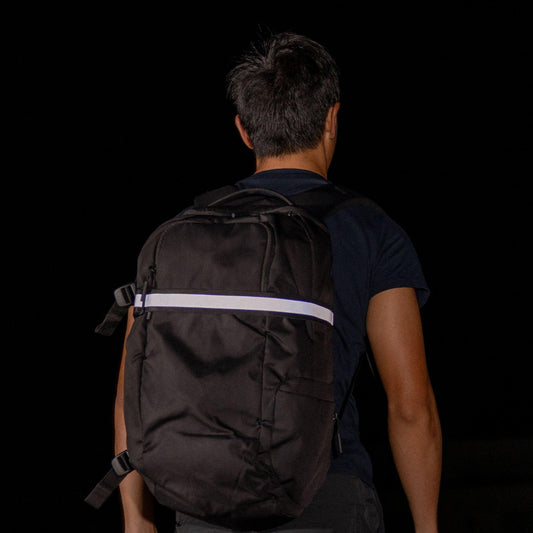 Black Reflective Luggage strap