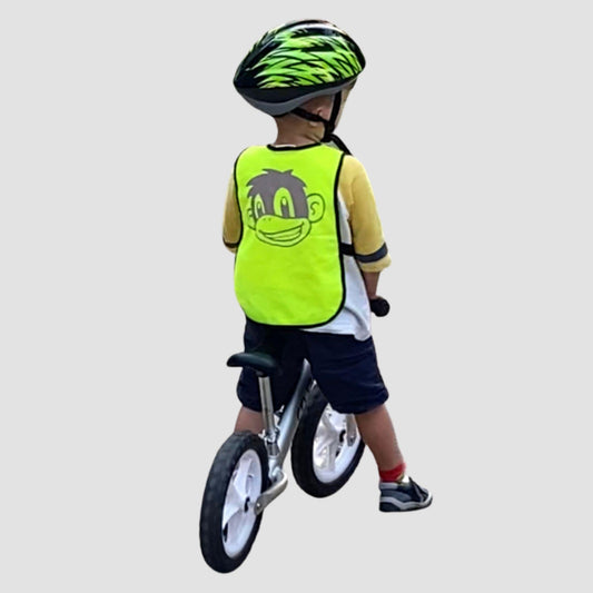 Kid's Monkey Vest - Fluoro Yellow