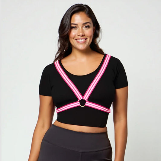 Reflective Cycling Harness - Magenta