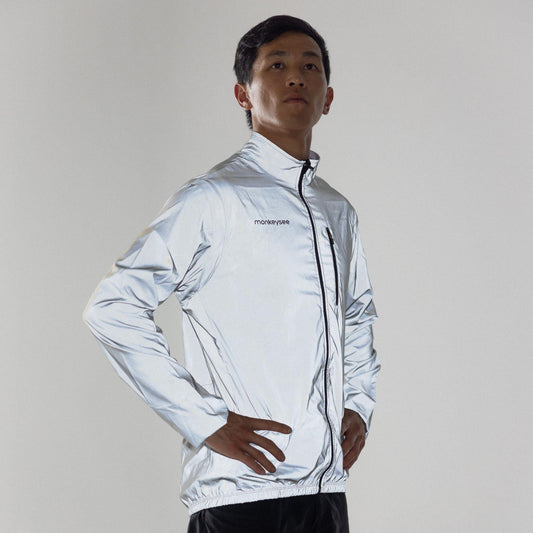 Reflective jacket with removable sleeves
