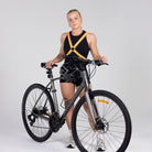 Reflective Cycling Harness - Dot Tangerine