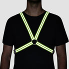 Reflective Cycling Harness - Fluro Yellow