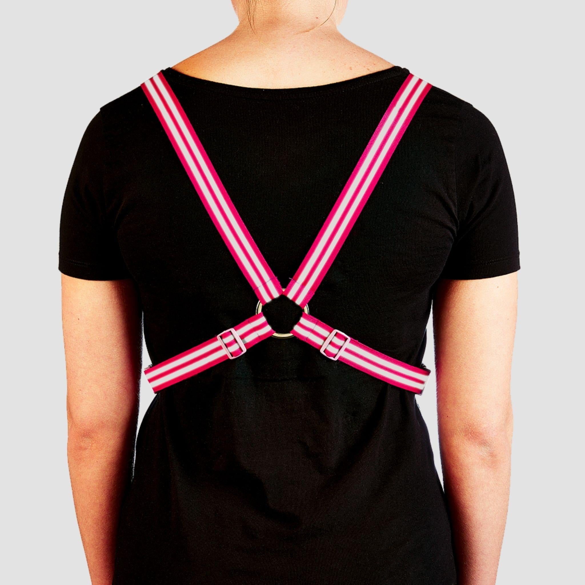 Reflective Cycling Harness - Magenta