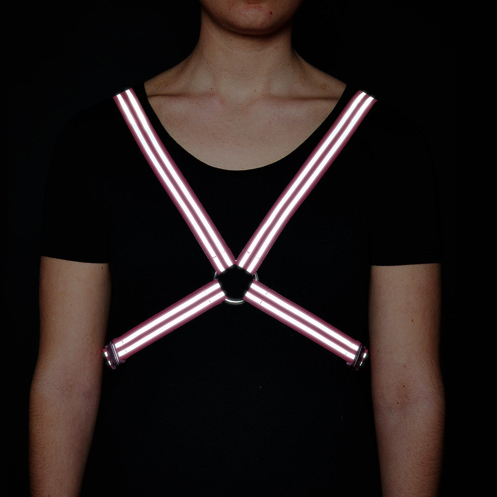 Reflective Harness - Fluro Pink