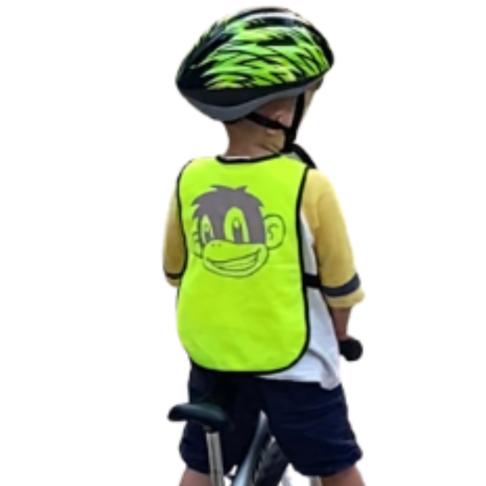 Kid's Monkey Vest - Fluoro Yellow